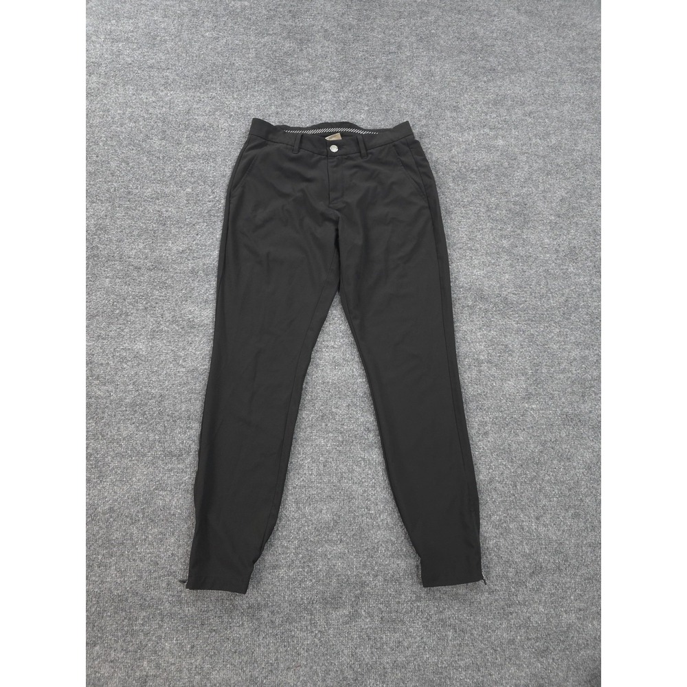 Primo Pants Mens‎ 30x30 Black Stretch Jogger Ankle Zip Casual Athletic Tech Golf